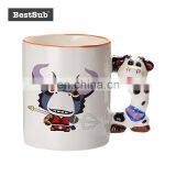 Wholesale Sublimation Blanks 11oz Animal Mugs-Ox With Box B1DW-02W
