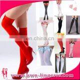 Women Knee High Casual Socks Striped Cotton Stockings thumbnail-4
