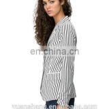 Stripe Blazer Fabric Women 2015 For Ladies Blazer Designs thumbnail-3