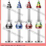 Fashion Stripe Ball/spike Lip Ring Body Piercing Jewery