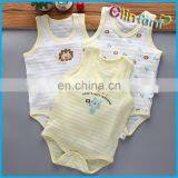 Elinfant 100%cotton sleeveless baby rompers newborn baby clothes