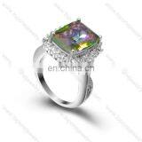 2017 Rhinestone Diamond Wedding Marriage Couple Ring Stainless Steel Lover Jewelry thumbnail-2