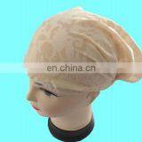 Cream Flower Design Cotton Elastic Hair Fillet thumbnail-1