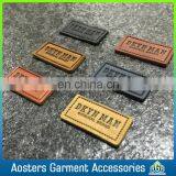 Fashion Design Embossed High End Garment Fake Leather Label for Jeans thumbnail-2