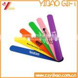 Custom Promotional Silicone Bracelet With Logo Silver Print With Metal Part Can Laser Logo on it thumbnail-5