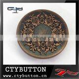 Metal Embossed Novelty Buttons for Garment Decorative Buttons for Clothing