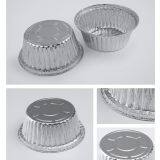 1lb. 5.3 Inch Disposable Aluminum Foil Soup Bowl thumbnail-3