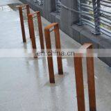 Metal Street Furniture Corten Steel Bike Rack Public Bicycle Racks thumbnail-6