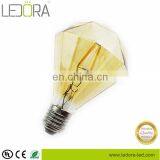 Diamond 4W 400lm E27 230V 2700K Led Filament Bulb Golden, Dimmable Led Filament Light thumbnail-2