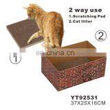 Manufacture Sale Customized Corrugated Cardboard Cat House thumbnail-2
