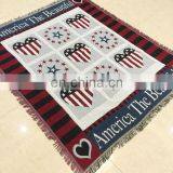 RAWHOUSE Woven Throw Tapestry Wall Hanging Sofa Cover Blanket With Fringe Jacquard Woven Blankets thumbnail-4