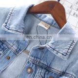 2020 Spring Girls' Jacket Denim Hole Kids Coats Childrenswear Wholesale thumbnail-2