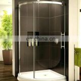 bathroom glass shower doors curved tempered glass for shower wall panels