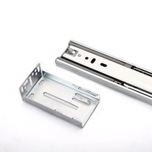 Full Extension 3 Fold Load Bearing Slide Rail Heavy Duty Slides Bottom Mount Ball Bearing Drawer Slide thumbnail-4