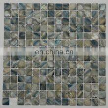 Shell  Blue Color for Wall Decoration JBN Wholesale 3D Inkjet Digital Printed Glass Mosaic