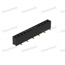Denentech 2.00mm Pitch Single Row Female Header SMT U Type Connector thumbnail-2