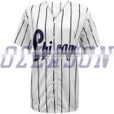 Cool Design Cheap Sublimation Full Button Striped Baseball Jersey Custom Made thumbnail-3