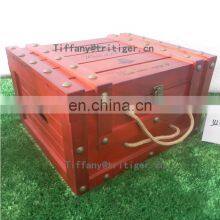 High Quality Classic Custom Design Packaging Handmade Solid Red Wine Box thumbnail-3