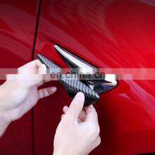 Frosting Matte Finish Carbon Fiber Pattern Side Camera Protective Cover Decoration Accessories For Tesla Model 3 thumbnail-3