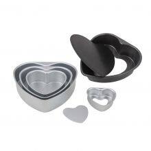 Non Stick Aluminum Heart Shape Cake Pans Removable Bottom Cake Baking Mold Pan thumbnail-5