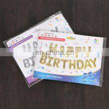Balloons Happy Birthday Letter Color Block Party Supplies Wall Decorations Foil Balloons Set thumbnail-3