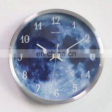 Популярный на продажу многофункциональный настенный брендовый час с возможностью выбора нескольких цветов, с изображением галактики, синего Земли и Луны, светящимся и управляемым голосом thumbnail-5