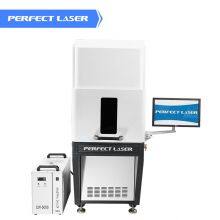 Perfect Laser Floor Type Closed Cover Undustrial Metal Glass UV Laser Marking Marker Machine Price thumbnail-1