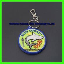 Cartoon Keychains Custom Round Shape Soft Pvc Rubber Keychain Custom Sea Animals Figure Keychains Custom for Promo Gifts Keychains thumbnail-3