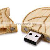 Wood Leaf Style 8G USB Flash Disk Wooden Shape Usb Stick thumbnail-2