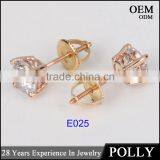 Hot Sale Women Style 14k Solid Gold Earring Yellow Gold Jewelry Wholesale thumbnail-2