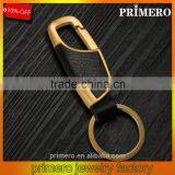 Business Men Gold Leather Waist Belt Metal Key Chain Keyring Custom