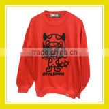 2016 Fashion Products Bros Devil Baby Rinne Printed Long Sleeve Red Sweater