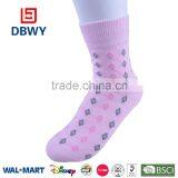 2015 Colorful Pure Cotton Crew Dress Socks for Girls and Women thumbnail-2