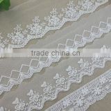 beautiful white Dye to match wedding bridal dress french cotton lace