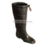 women cold resistant PVC knee boots OEM rain footwear supplier