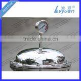 SS304 316 Polished Material 10 20 30 40 Inch Micro Stainless Steel Filter Housing With Pressure Meter thumbnail-1