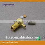 SMB Connector Female Crimp Right Angle for RG316 Cable thumbnail-1