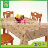 Plain Style PVC Tablecloth With Printed Pattern