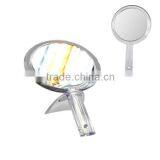 Transparent Frame 5X Magnifying Cosmetic Handheld Mirror thumbnail-2