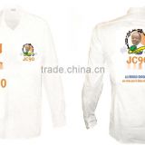 OEM shirt election campaign cotton shirt for men white long sleeve shirt