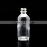 Clear 120 ml Boston Bottle With Brush Cap thumbnail-2