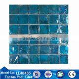 Foshan Tileeasy Company Price for Blue Glass Mosaic Tile in Italian