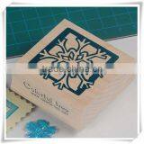 America Maple Stamp-Christmas Series Stamp-Wooden Rubber Stamp thumbnail-1