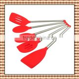 Silicone Stainless Steel Utensils,No-Stick Food Turner