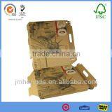 Kraft Paper Rigid Package Custom Carton Boxes With Handle