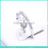 Silver 925 Heart and Key Dangle Charm Ring Hot Sell Cheap Price Silver Ring Jewelry thumbnail-5