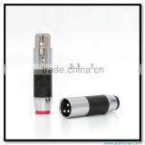 Hot Rhodium Plated Carbon Fiber XLR Plug Balance Plug
