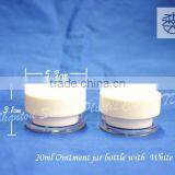 20g Cosmetics Cream Empty Jar White, Acrylic Cream Jar Cosmetic Packaging Jars, Acrylic Cream Jar thumbnail-2