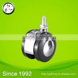 With 8 automatic production lines Zinc alloy furniture chrome castor wheels with brake(FC46A)