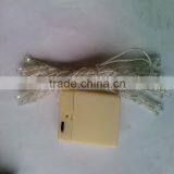 2m White Wire Battery Operated LED String Light